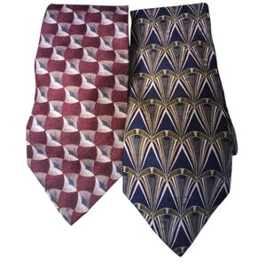 Lot of 2 mens silk ties